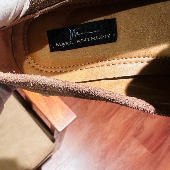 Marc Anthony Tan Suede Leather Loafers. - Picture 6 of 15